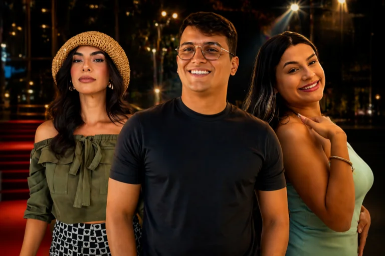 Montagem com Sannany Dorea, Gabriel Mendonça e Rayssa Andrade