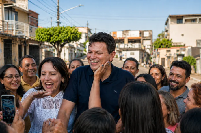Valmir de Francisquinho durante agenda política no interior de Sergipe em 2026