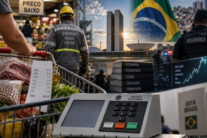 Brasil chega às eleições de 2026 entre economia, custo de vida, segurança e novas promessas políticas
