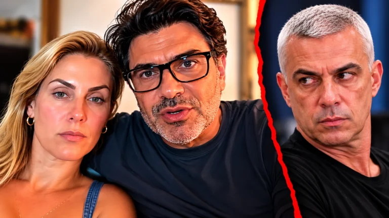 Montagem ilustrativa reúne Ana Hickmann, Edu Guedes e Alexandre Correa em lados opostos