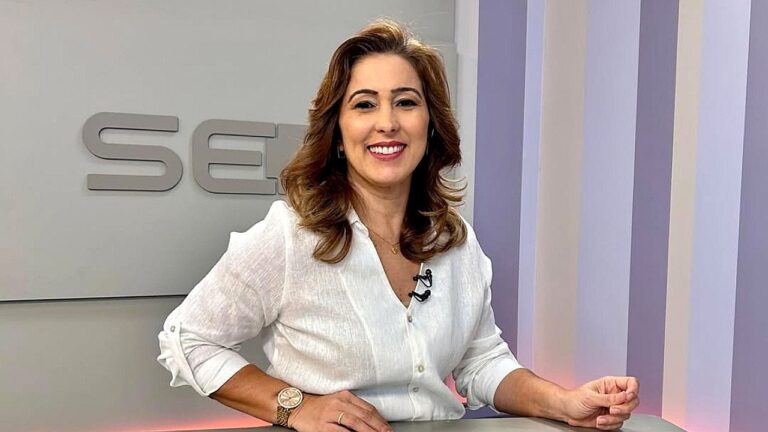 Susane Vidal durante atuação como jornalista na televisão sergipana